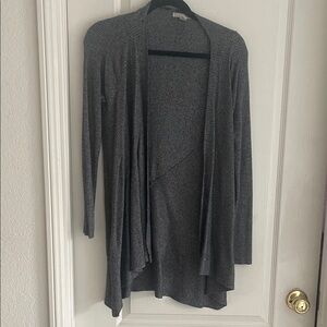 Dana Buchman Charcoal Open Front Cardigan